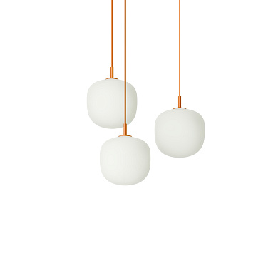 Rime Pendant Cluster подвесной светильник Muuto White / Orange - Ø 18 cm RIMCS18A0102