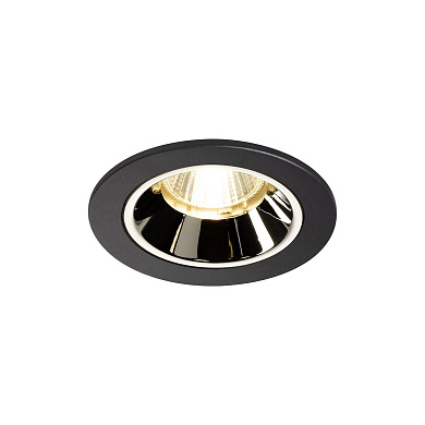 1003795 SLV NUMINOS® S DL светильник встраиваемый 250мА 8.6Вт с LED 3000K, 700лм, 20°, черный/хром
