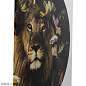 54575 Стеклянная картина Любопытный лев Ø100см Kare Design