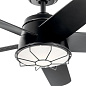 54" Daya Fan Satin Black люстра-вентилятор 310072SBK Kichler — фото 4