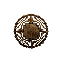 Clava Up - Wood Dark Oak Medium Ø 35 x 16,4 cm