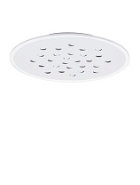 Outer Ring Dimmable by Remote Control Sandy White Aluminium Acrylic LED 40 Watt 220-240Volt 3476Lm IP20 3000K RGB in center D: 60.3 H: 5 cm