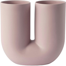 14183 Muuto Kink ваза керамическая U-образная сиреневая 26 см
