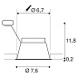 SLV 1005436 HORN QPAR51 светильник встраиваемый IP44 для лампы GU10 25Вт макс.