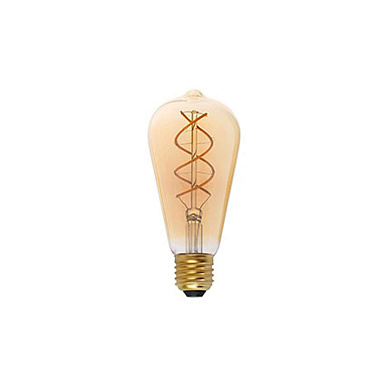 17409 светодиодная лампа DECORATIVE FILAMENT LED AMBER E27 5W 2000K Faro barcelona