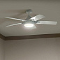 52" Tide 5 Blade LED Outdoor Ceiling Fan White уличная люстра-вентилятор 310075WH Kichler — фото 2