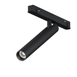 TR141-2-6W4K-M-B Maytoni Focus треки с гибким шинопроводом и светильниками в черном корпусе с узким углом освещения для магнитной системы