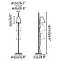 20034-88 LUPE BLACK FLOOR LAMP BEIGE LAMPSHADE торшер Faro barcelona — фото 3