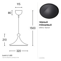 Lustri L1, Ø32 см, LED 10 Вт