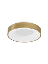 Triac Dimmable Brushed Gold Aluminium & Acrylic LED 30 Watt 220-240 Volt 1845Lm 3000K IP20 D: 38 H: 9 cm