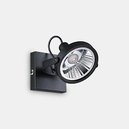 200231 Ideal lux Glim настенно-потолочный светильник с одним регулируемым прожектором черного цвета