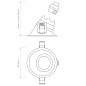 1249037 Minima Slimline 25 Fire-Rated IP65 Astro lighting встраиваемый светильник матовый чёрный — фото 3