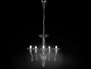 Люстра Dedalo Metal Lux, 5 ламп, хром 192.155.01