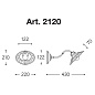 2120 DUSE Aldo Bernardi настенный накладной светильник