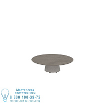 СТОЛ CONIX КРУГЛЫЙ Ø 120 СМ НИЗКИЕ НОЖКИ ДЛЯ ГОСТИНОЙ БЕТОН ЦЕМЕНТ СЕРЫЙ - СТОЛЕШНИЦА CERAMIC TERRA MARRONE Royal Botania