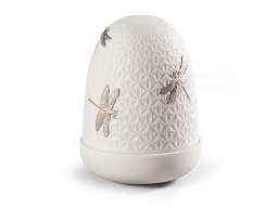 1023967 Lladro Dome настольная лампа из фарфора с рельефным орнаментом