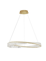 Triac Dimmable Platinum Gold Metal & Crystal LED 43Watt 220-240 Volt 2150Lm 3500K IP20 D: 80 H: 120 cm