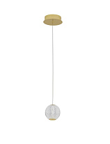 Gold Aluminium & Acrylic LED 6 Watt 220-240 Volt 247Lm 3200K IP20 D: 12 H: 120 cm