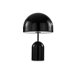 BET11BL-TUN01M1 Tom Dixon Bell настольная лампа с куполообразным плафоном и цилиндрическим основанием чёрного цвета