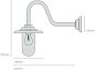 Уличный настенный светильник Original BTC Exterior Bracket 7677 60W Swan Neck — фото 3