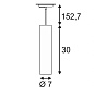 143960 SLV 1PHASE-TRACK, ENOLA_B PD-1 светильник подвесной 50W, черный