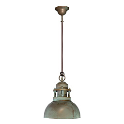 4033 Moretti Luce Cambusa подвесной потолочный светильник с металлическим плафоном в винтажном стиле