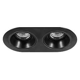 D6570707 Lightstar Domino точечный потолочный светильник в черном корпусе
