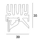 DTC-LEDLINE PROFILE B черный Delta Light ILP — фото 1