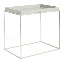 Tray Table L 40×60 см, сталь, порошковая окраска, теплый серый