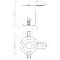 1240028 Taro Round Adjustable Astro lighting регулируемый встраиваемый светильник матовый белый — фото 2