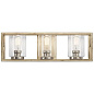 Moorgate 3 Light Vanity Light with Clear Glass Distressed Antique White настенный светильник 55065DAW Kichler — фото 3