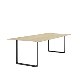 70TAB225A0801 Muuto 7070 обеденный стол массив дуб черный 90x225 см