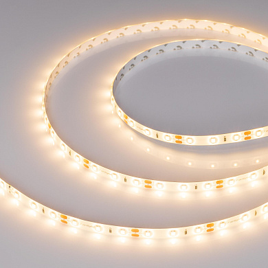 014795(2) Arlight Лента герметичная RTW-SE-A60-8mm 12V Warm3000 (4.8 W/m, IP65, 2835, 5m)