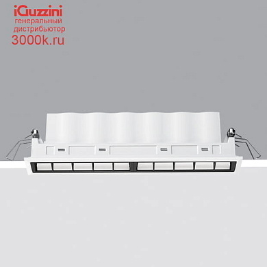 EJ98 Laser Blade XS iGuzzini Recessed Frame section 10 LEDs - integrated DALI - Wall Washer Longitudinal Glare Control