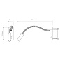 1295002 Leo Switched LED Astro lighting светильник для чтения матовый никель — фото 3