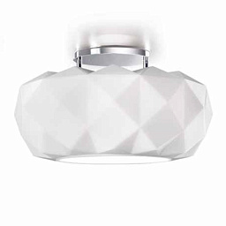 2264 Leucos Deluxe потолочный светильник с объемным плафоном из молочного стекла