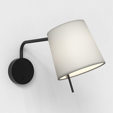 настенный светильник с вращающимся кронштейном матовый чёрный