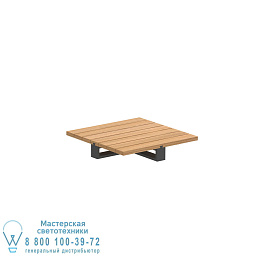 Vigor Lounge corner module 108x108cm coated aluminium  teak or mahogany top Royal Botania Vigor комплект уличной мебели