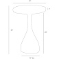 2589 Darby Accent Table Arteriors боковой стол — фото 3