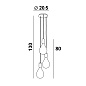 MERCURY 3 подвесной светильник Davidts lighting