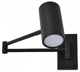 10282/1LED Black Escada Stigma торшер с изогнутой стойкой