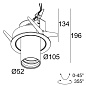 19816 9020 W-W Delta Light SPY 52 ST TW Встраиваемый точечный светильник — фото 1