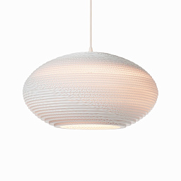 GP-1145 Graypants Scraplight Подвесной светильник диск средний картон белый