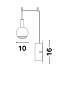 9117002 BELAR Novaluce светильник LED 4.8Вт 230В 336Lm 3000K IP20