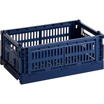 Ящик для хранения HAY Colour Crate S, темно-синий