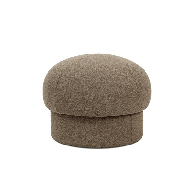 2832-0600 Uno Design House Stockholm Круглый пуф увеличенного размера в коричневой ткани