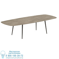 STYLETTO STANDARD ОБЕДЕННЫЙ СТОЛ 300X120CM АЛЮМИНИЕВЫЕ НОЖКИ БРОНЗОВАЯ КЕРАМИЧЕСКАЯ СТОЛЕШНЯ TERRA SABBIA Royal Botania