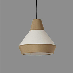 C39154ARLI ACB Iluminacion Modena подвесной светильник конусной формы с деревянной вставкой