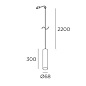 71-8478-05-23 Leds C4 Pipe 300mm for Deltatrack черный — фото 1