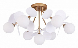 A1369PL-7SG Arte Lamp Peacock люстра на штанге с семью белыми плафонами в форме сфер